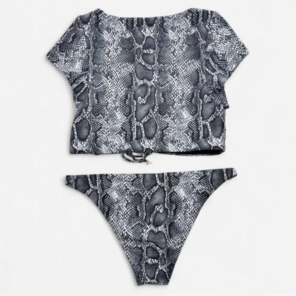 Onia Snakeskin Bikini Set
